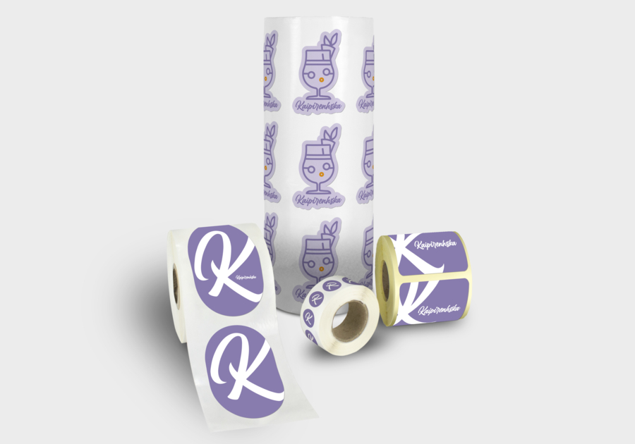 Etiquettes en rouleaux
